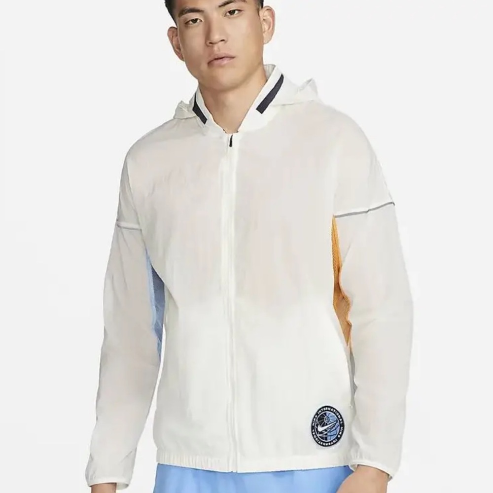 Nike Men’s Repel Heritage Running Jacket Windbreaker New Sail White Size XL
